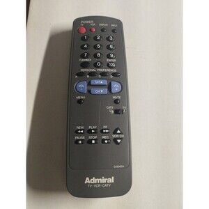 Admiral G1506SA Sharp Universal TV‑VCR‑CATV Remote – Tested & Works